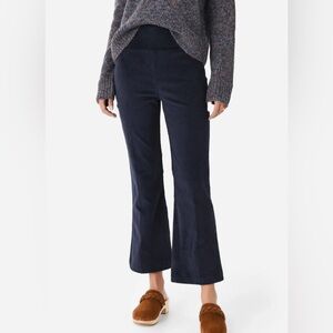 SPRWMN - Corduroy Crop Flare Pant - Navy - Size M. Like new condition